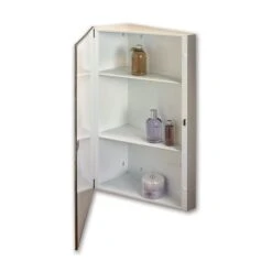 Jensen Corner 16-in X 36-in Rectangle Corner Mirrored Medicine Cabinet