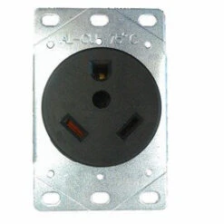 Utilitech Black 30-Amp Round Industrial Rv