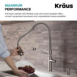 Sellette Single-Handle Pull-Down Sprayer Kitchen Faucet With Dual Function Sprayhead In Oil Rubbed Bronze -Household Items 6c24872ce3c08e7412806c86817b6791 1800x1800