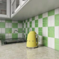 Giorbello Powder Room Green 3 In. X 6 In. X 8 Mm Glass Subway Tile (5.5 Sq. Ft./case) -Household Items 6d56c91e635621840ee06eb9ed6c34ac e3d763b9 b558 4e3d 8d95 7f2d4f20219f 1800x1800