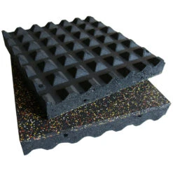 Rubber-Cal "Eco-Safety" Interlocking Playground Tiles - 3 X 19.5 X 19.5 Inch - One Tile - 2.77 Square Feet - Blue/White Speckled -Household Items 6e13a254 62a6 4b04 9bbb 0e1e4d1cab86.690c4c3ef422ef27c94fb2b7f1898f65 1800x1800