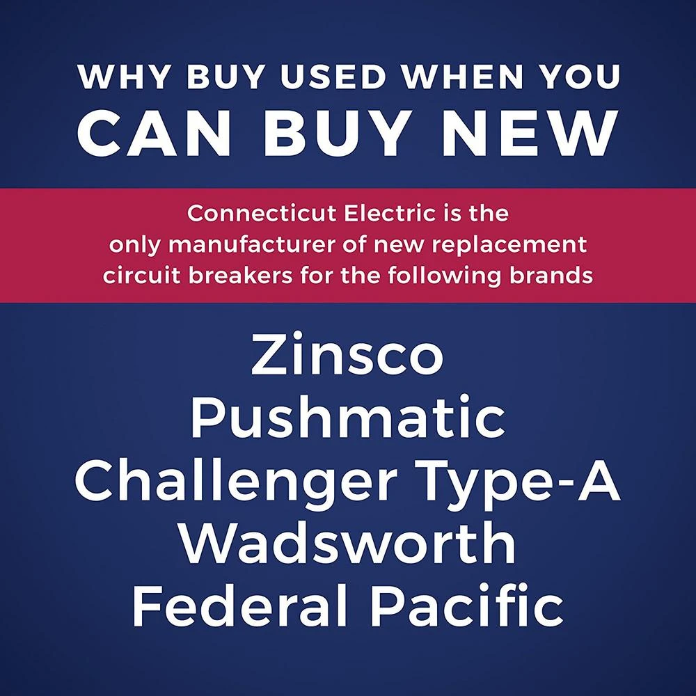 New VPKUBIZ Thin 20 Amp 3/4 In. 2-Pole Zinsco RC3820 Replacement Circuit Breaker 2 New VPKUBIZ Thin 20 Amp 3/4 In. 2-Pole Zinsco RC3820 Replacement Circuit Breaker - Image 2