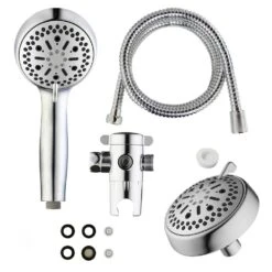 64-spray 6 In. High PressureDual Shower Head And Handheld Shower Head In Polished Chrome -Household Items 72546d14ac71294e1cd35076bcda9391 1800x1800