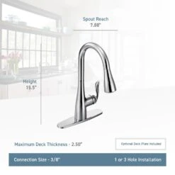 Arbor Single-Handle Pull-Down Sprayer Kitchen Faucet With Reflex And Soap/Lotion Dispenser In Matte Black -Household Items 72afc473054cf224a67f5a3ea43b0dfc 1800x1800