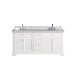 Windlowe 61 In. W X 22 In. D X 35 In. H Bath Vanity In White With Carrera Marble Vanity Top In White With White Sink 16 Windlowe 61 In. W X 22 In. D X 35 In. H Bath Vanity In White With Carrera Marble Vanity Top In White With White Sink -Household Items 759d23db35e789a53af0bb4026d4b01b 1800x1800