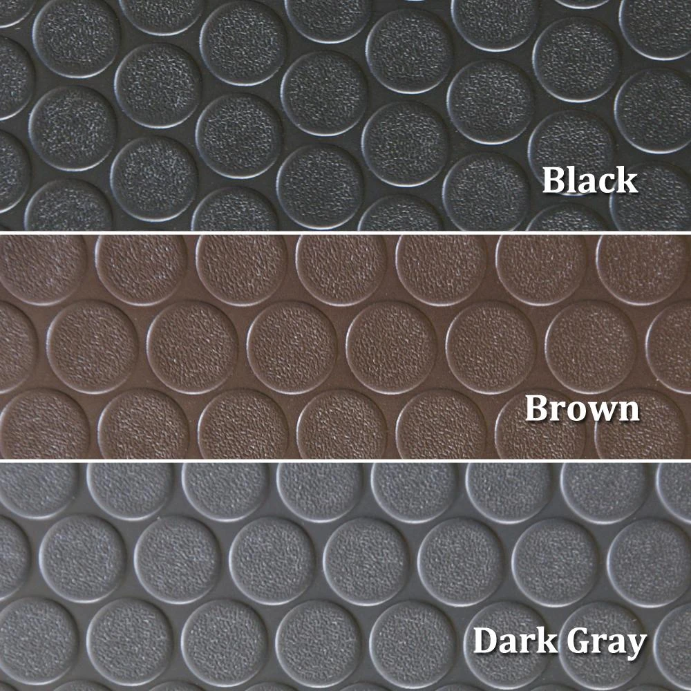 Rubber-Cal Coin Grip 4 Ft. X 25 Ft. Dark Grey Commercial Grade PVC Flooring 7 Rubber-Cal Coin Grip 4 Ft. X 25 Ft. Dark Grey Commercial Grade PVC Flooring - Image 7