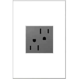 Legrand Adorne Magnesium 15-Amp Square Tamper Resistant Residential Outlet 1 Legrand Adorne Magnesium 15-Amp Square Tamper Resistant Residential Outlet