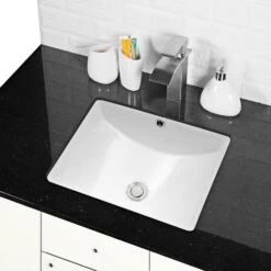 LORDEAR 18.25 In. Undermount Vessel Sink Modern In Pure White Rectangle Porcelain Ceramic Lavatory Vanity Bathroom Sink 11 LORDEAR 18.25 In. Undermount Vessel Sink Modern In Pure White Rectangle Porcelain Ceramic Lavatory Vanity Bathroom Sink -Household Items 79a4603fb84867afeedf3fd2fea1af53 1800x1800