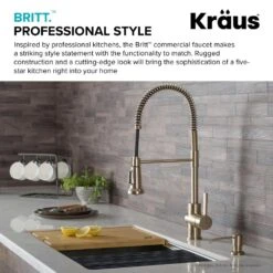 Britt Single-Handle Pull Down Sprayer Kitchen Faucet In Brushed Gold -Household Items 7f0faf0ee38e140275faf163f5e402fa 1800x1800