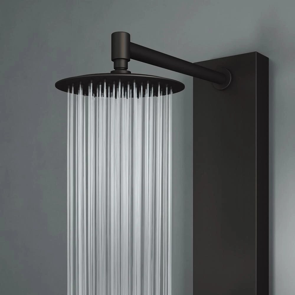 Elling-Ton 59 In. 4-Jet High Pressure Shower System With Fixed Rainhead And Handheld Dual Shower In Matte Black 4 Elling-Ton 59 In. 4-Jet High Pressure Shower System With Fixed Rainhead And Handheld Dual Shower In Matte Black - Image 4