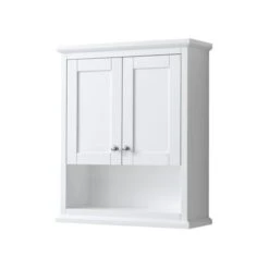 Wyndham Collection Avery 25-in W X 30-in H X 9-in D White Bathroom Wall Cabinet -Household Items 810023761709xl 1800x1800
