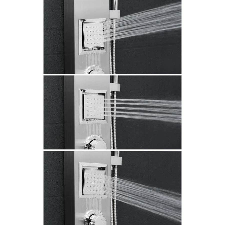 AKDY 39-in Brush Stainless Steel 2-Spray Shower Panel System (Valve Included) 9 AKDY 39-in Brush Stainless Steel 2-Spray Shower Panel System (Valve Included) - Image 9