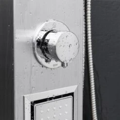 AKDY 39-in Brush Stainless Steel 2-Spray Shower Panel System (Valve Included) 19 AKDY 39-in Brush Stainless Steel 2-Spray Shower Panel System (Valve Included) -Household Items 810764023760 10486187 1800x1800