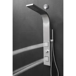 AKDY 39-in Brush Stainless Steel 2-Spray Shower Panel System (Valve Included) 23 AKDY 39-in Brush Stainless Steel 2-Spray Shower Panel System (Valve Included) -Household Items 810764023760xl 1800x1800
