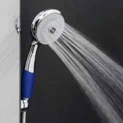 AKDY 52-in Mirror Tempered Glass 8-Spray Shower Panel System (Valve Included) -Household Items 810764028628 10507055 1800x1800