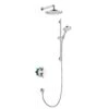 Raindance S 3-Spray Round Showerhead And Wall Bar Set With Valve In Chrome