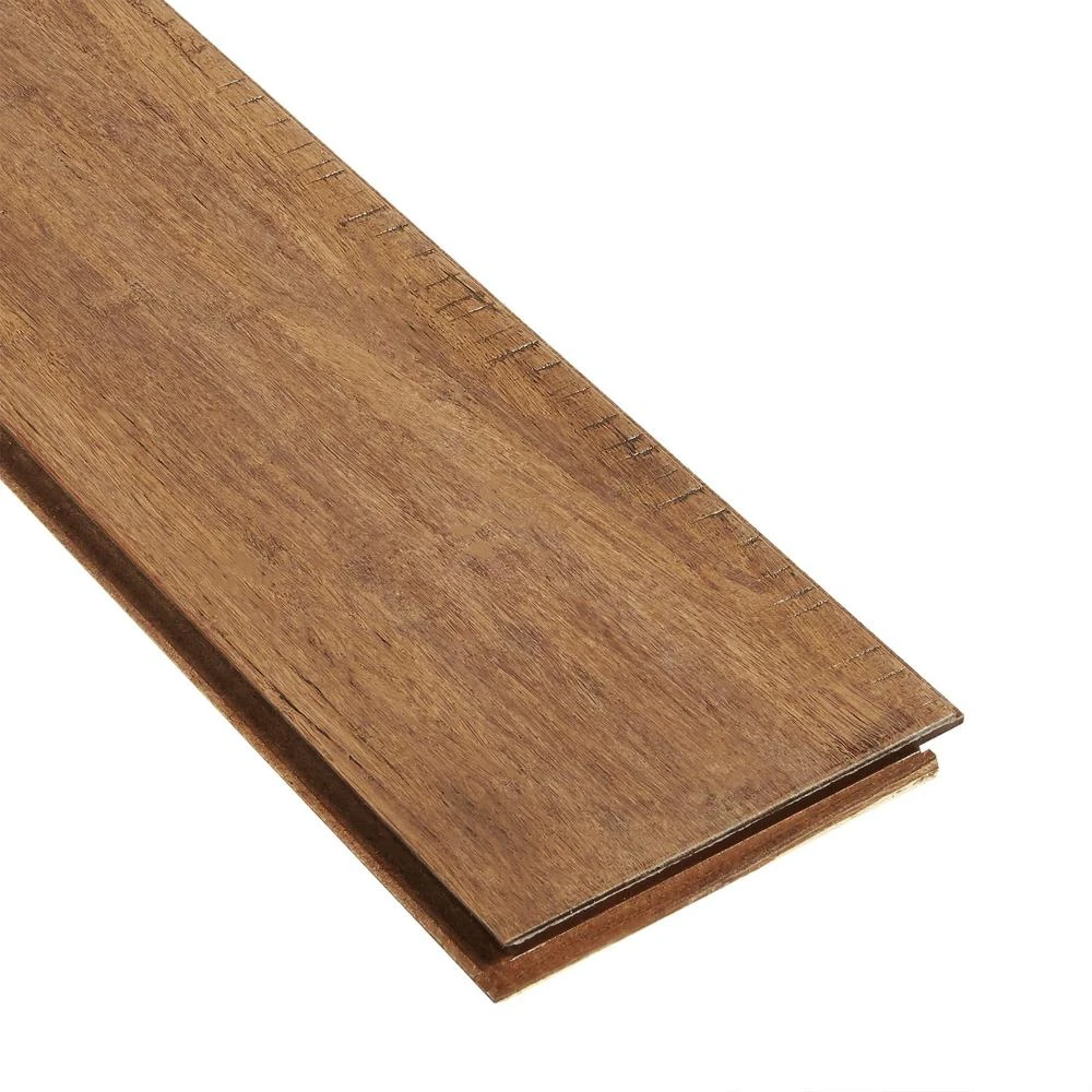 Home Decorators Collection Hand Scraped Strand Woven Hazelnut 3/8 In. T X 5.20 In. W X 36.02 In. L Click Lock Bamboo Flooring (26.00 Sq. Ft./ Case) 6 Home Decorators Collection Hand Scraped Strand Woven Hazelnut 3/8 In. T X 5.20 In. W X 36.02 In. L Click Lock Bamboo Flooring (26.00 Sq. Ft./ Case) - Image 6