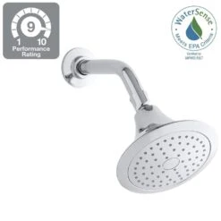 Forte 1-Spray 5.5 In. Single Wall Mount Fixed Shower Head In Polished Chrome -Household Items 84077aeb2d22b47bb3d1aa71cd43e5dd 1800x1800