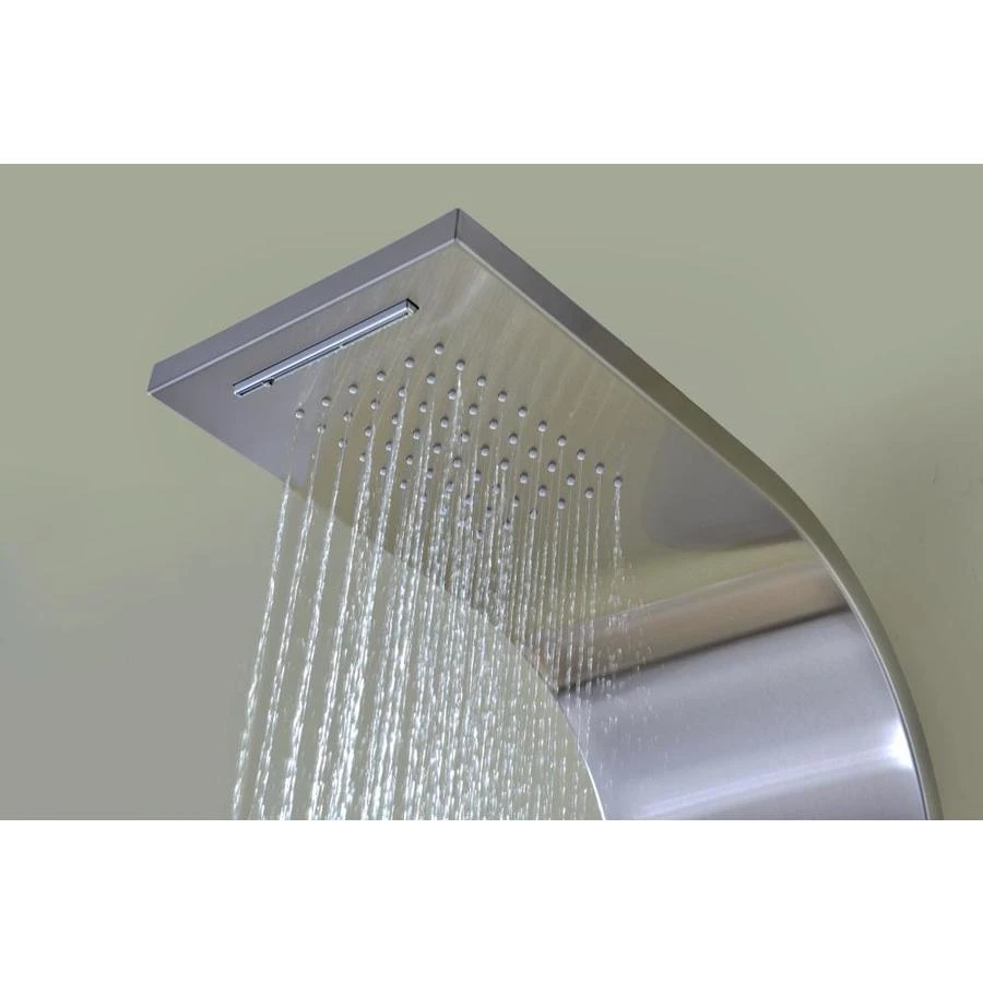 ANZZI Niagara Brushed Steel 2-Spray Shower Panel System (Valve Included) 4 ANZZI Niagara Brushed Steel 2-Spray Shower Panel System (Valve Included) - Image 4