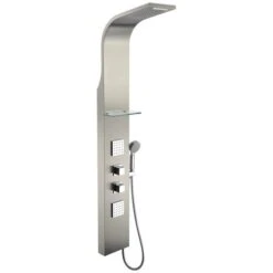 ANZZI Niagara Brushed Steel 2-Spray Shower Panel System (Valve Included) 17 ANZZI Niagara Brushed Steel 2-Spray Shower Panel System (Valve Included) -Household Items 848308091944xl 1800x1800