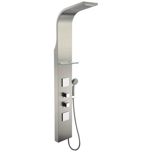 ANZZI Niagara Brushed Steel 2-Spray Shower Panel System (Valve Included) 9 ANZZI Niagara Brushed Steel 2-Spray Shower Panel System (Valve Included) - Image 9