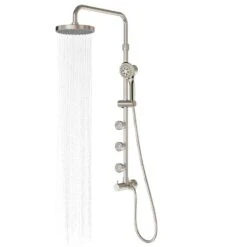 PULSE Retro Fit Brushed-Nickel 3-Spray Shower Bar System -Household Items 852026008184 10128380 1800x1800