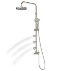 PULSE Retro Fit Brushed-Nickel 3-Spray Shower Bar System -Household Items 852026008184 10128381 1800x1800