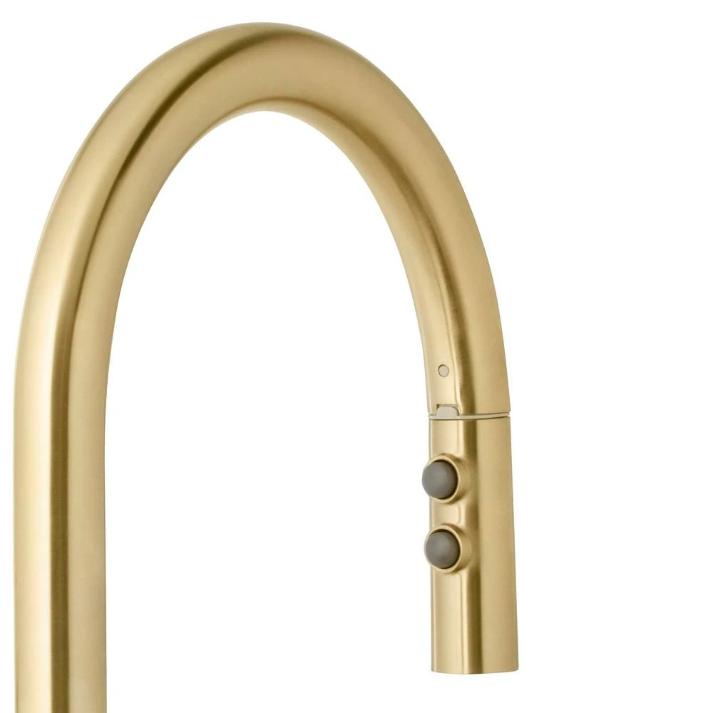 Upson Single-Handle Pull-Down Sprayer Kitchen Faucet In Matte Gold 3 Upson Single-Handle Pull-Down Sprayer Kitchen Faucet In Matte Gold - Image 3