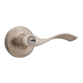 Kwikset Balboa Satin Nickel Universal Keyed Entry Door Handle 1 Kwikset Balboa Satin Nickel Universal Keyed Entry Door Handle
