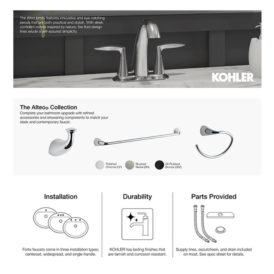 KOHLER Brushed Nickel Bathtub Spout With Diverter 4 KOHLER Brushed Nickel Bathtub Spout With Diverter - Image 4