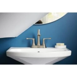 KOHLER Lilyfield Brushed Nickel 2-Handle 4-in Centerset WaterSense Bathroom Sink Faucet With Drain -Household Items 885612574589 16342313 1800x1800
