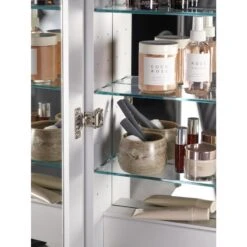 KOHLER Verdera 20-in X 30-in Rectangle Surface/Recessed Mirrored Medicine Cabinet With Outlet And Lights 19 KOHLER Verdera 20-in X 30-in Rectangle Surface/Recessed Mirrored Medicine Cabinet With Outlet And Lights -Household Items 885612733603 10711614 1800x1800