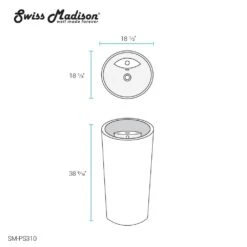 Swiss Madison St. Tropez 1-piece Pedestal Sink In Glossy White 15 Swiss Madison St. Tropez 1-piece Pedestal Sink In Glossy White -Household Items 886ef2b68f28b9ba8d3462604ce6d228 1800x1800