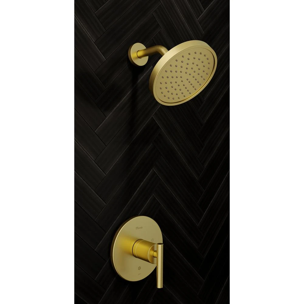 Contempra 1-Handle Shower Faucet Trim In Brushed Gold (Valve Not Included) 5 Contempra 1-Handle Shower Faucet Trim In Brushed Gold (Valve Not Included) - Image 5