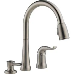 Kate Single-Handle Pull-Down Sprayer Kitchen Faucet With MagnaTite Docking And Soap Dispenser In Chrome -Household Items 8ef30c6ad54d79dfe7e33f77626d601e 1800x1800