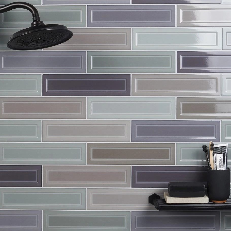 Bond Tile Sphinx Dark Blend 3 In. X 12 In. Ceramic Wall Tile (44 Pieces 10.76 Sq. Ft. / Box) 2 Bond Tile Sphinx Dark Blend 3 In. X 12 In. Ceramic Wall Tile (44 Pieces 10.76 Sq. Ft. / Box) - Image 2