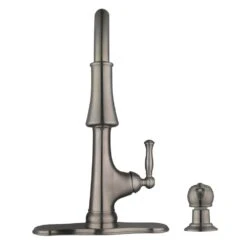 Touchless LED Single-Handle Pull-Down Sprayer Kitchen Faucet With Soap Dispenser In Stainless Steel -Household Items 942535ecf21fc3f1578cdf0dde36265d 1800x1800