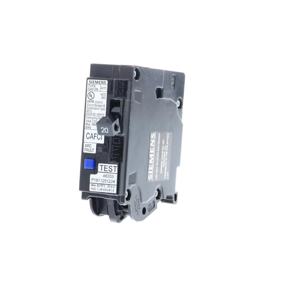 20 Amp 1-Pole Combination Type AFCI Plug-On Neutral Circuit Breaker 2 20 Amp 1-Pole Combination Type AFCI Plug-On Neutral Circuit Breaker - Image 2