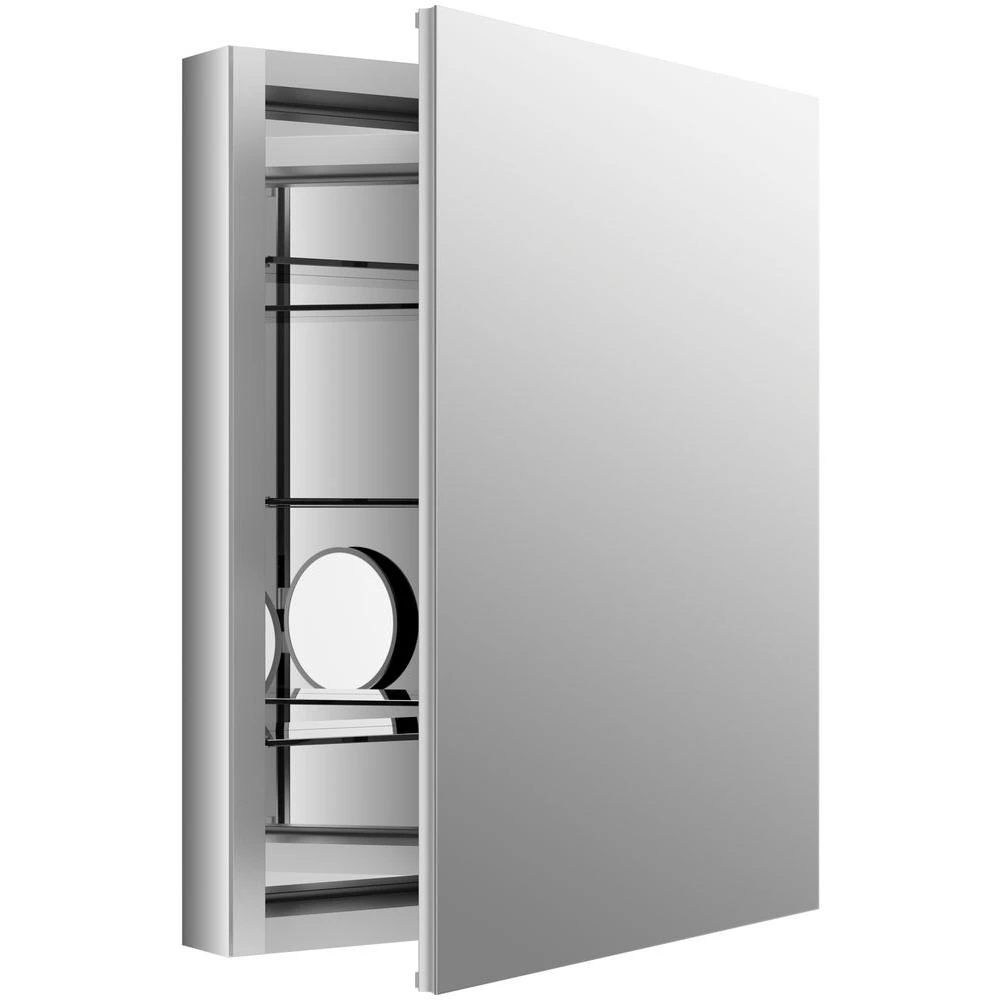 Verdera 24 In. W X 30 In. H Recessed Medicine Cabinet In Anodized Aluminum 1 Verdera 24 In. W X 30 In. H Recessed Medicine Cabinet In Anodized Aluminum