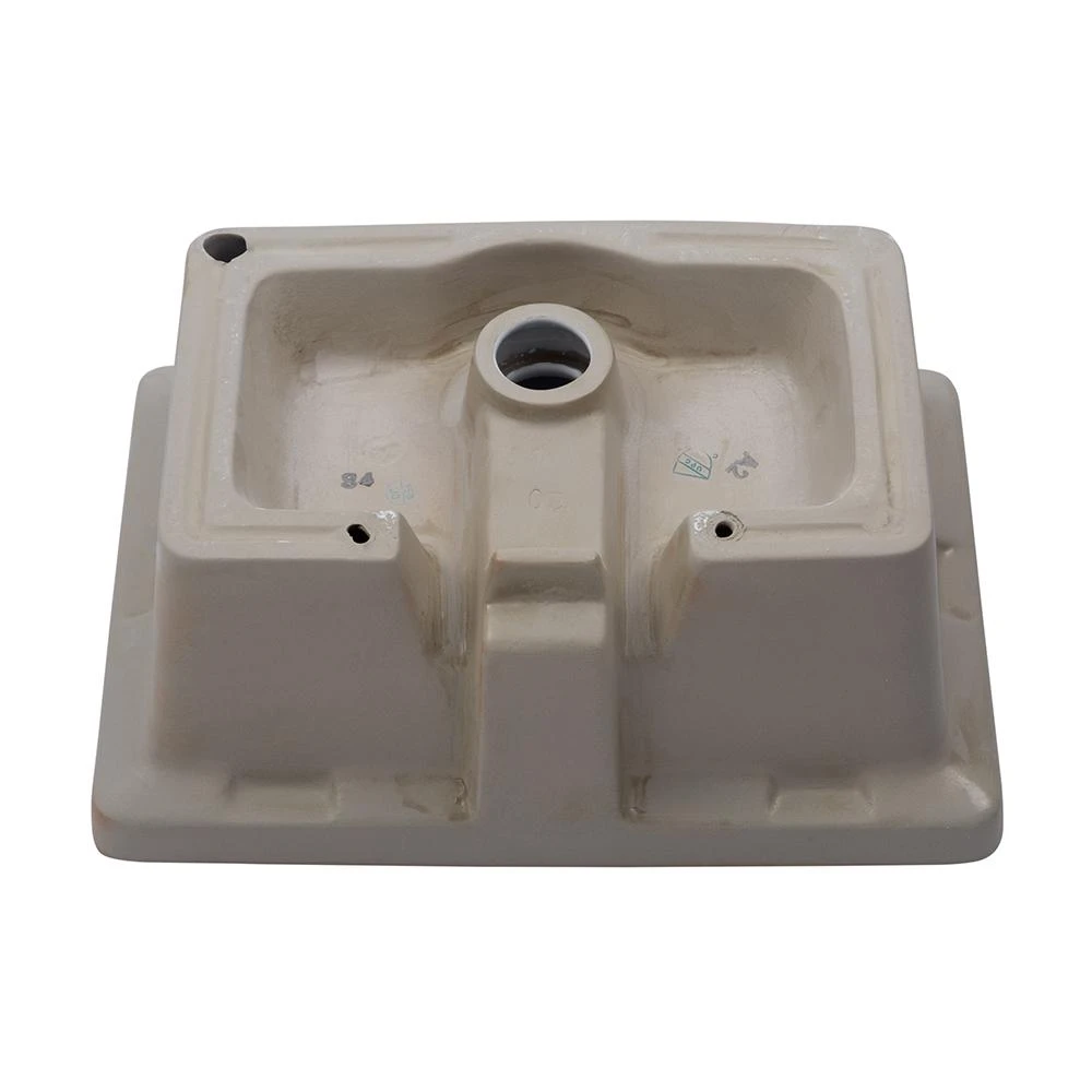 LORDEAR 18 In. Undermount Bathroom Vessel Sink Modern Rectangle Porcelain Ceramic Lavatory Vanity Bathroom Sink In Pure White 6 LORDEAR 18 In. Undermount Bathroom Vessel Sink Modern Rectangle Porcelain Ceramic Lavatory Vanity Bathroom Sink In Pure White - Image 6