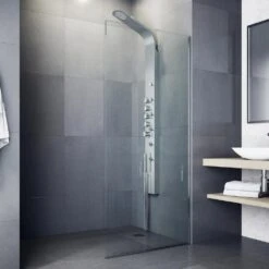 Brielle 70.5 In. 6-Jet High Pressure Shower Panel System With Rainhead Fixed Handheld Dual Shower In Stainless Steel -Household Items 9bf86e11784bb8e8fc2ec7ed07857c30 1800x1800