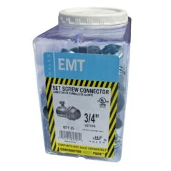 3/4 In. Electrical Metallic Tube (EMT) Set-Screw Connectors (25-Pack) 8 3/4 In. Electrical Metallic Tube (EMT) Set-Screw Connectors (25-Pack) -Household Items 9c31d3fa434ffa847604f161b41ac3a9 1800x1800