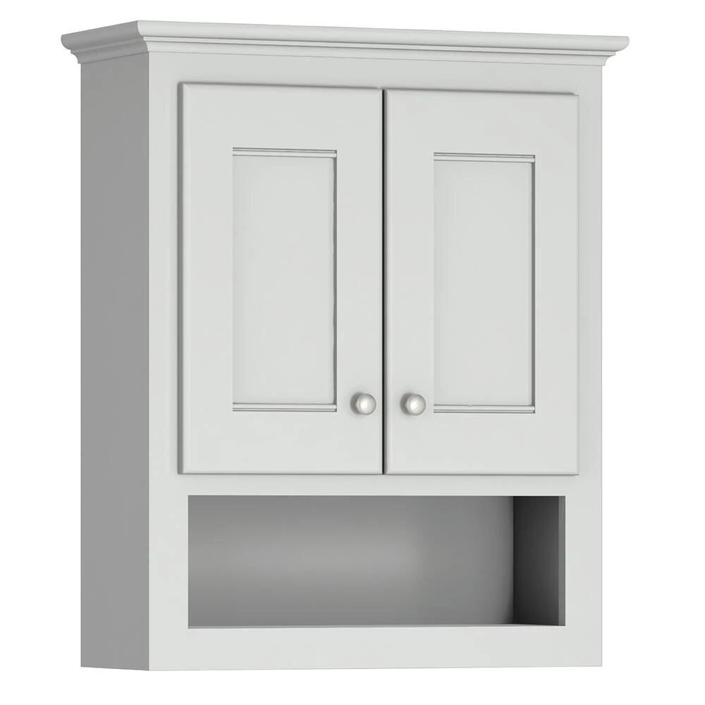 Briarwood Cottage 24"W X 9"D X 30"H Birch Fog Bathroom Wall Cabinet 1 Briarwood Cottage 24"W X 9"D X 30"H Birch Fog Bathroom Wall Cabinet