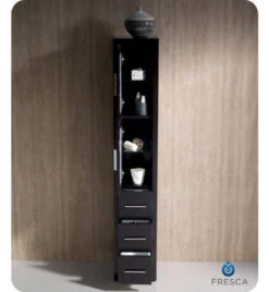 Fresca Torino 12"W X 15"D X 68-1/8"H Espresso Linen Cabinet -Household Items FST6260ES 4 1800x1800