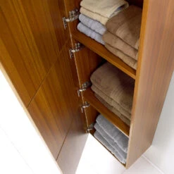 Fresca 18"W X 12"D X 59"H Teak Linen Cabinet -Household Items FST8090TK 3 97286864 6ddc 43c6 b1a6 78ac7ce5749c 1800x1800