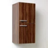 Fresca 13"W X 12"D X 27"H Walnut Linen Cabinet