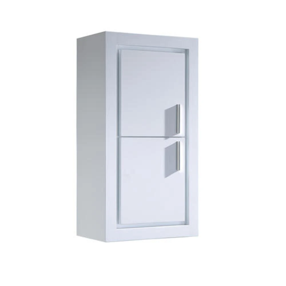 Fresca Allier 16"W X 10"D X 30"H White Linen Cabinet 1 Fresca Allier 16"W X 10"D X 30"H White Linen Cabinet