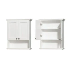 Wyndham Collection Acclaim 25"W X 9"D X 30"H White Bathroom Wall Cabinet 5 Wyndham Collection Acclaim 25"W X 9"D X 30"H White Bathroom Wall Cabinet -Household Items WCV8000WCWHCLOSEDANDOPEN 1800x1800