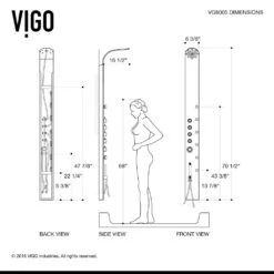 Brielle 70.5 In. 6-Jet High Pressure Shower Panel System With Rainhead Fixed Handheld Dual Shower In Stainless Steel -Household Items a01da54284b5e2ffa591951368fd3378 90396c5e a412 4051 bb49 d50813727eac 1800x1800