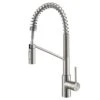 Oletto Single-Handle Pull-Down Sprayer Kitchen Faucet In All-Brite Spot-Free Stainless Steel